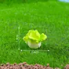 Figura de conejito temática de granja creativa para paisaje en miniatura, accesorio de decoración de paisajismo DIY para jardinería, pequeño adorno de escritorio