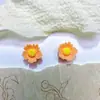Novos Acessórios para Unhas Artísticas Flor de Cinco Pétalas Frescas Estilo Macaron Versátil Cor Sólida Atacado Florzinha Presilha de Cabelo para Unha Acessórios de Resina
