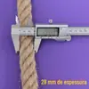 Corda de Juta Grossa, Corda de Juta Fina, Corda de Amarração, Materiais DIY para Etiqueta de Tubo de Água, Materiais DIY para Corda de Arranhar de Estrutura de Escalada para Gatos
