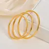 Pulsera Tradicional Hecha a Mano Estilo Chino, Anillo Liso Cepillado Versátil Moda Retro, Pulsera de Acero Inoxidable 18K No se Desvanece