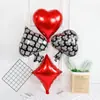 Globos de Papel de Aluminio de Póker, Piezas Cuadradas, Corazones, Tréboles, Picas Negras, Dados, Tema de Casino, Decoraciones para Fiesta de Juegos de Casino