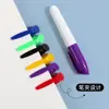 Plumones para pizarra blanca mini al por mayor con clip para bolígrafo, coloridos, escritura suave, fáciles de borrar sin dejar marcas, a base de agua, marcadores pequeños portátiles
