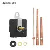 Movimiento de reloj silencioso DIY en stock transfronterizo, eje largo, segundero continuo, movimiento para reloj de pared, 4 tipos de manecillas de madera de nogal, movimiento de reloj