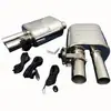 Tubo de escape de acero inoxidable con válvula eléctrica y control remoto, silenciador de onda sonora variable, conjunto de sección trasera de escape disponible ahora