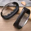 Espremedor de Alho de Aço Inoxidável Ferramenta Manual Multifuncional para Esmagar Alho na Cozinha Amassador de Alho Doméstico Ferramenta Espremedora de Pasta de Alho