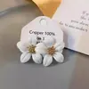 Pendientes de Plata 925 con Cierre de Mariposa, Diseño de Flores Super Hada Primavera y Verano para Mujer, Pendientes Versátiles de Moda de Alta Gama, Pendientes de Temperamento de Lujo Ligero al por Mayor
