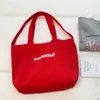 Bolso de Mano para Mujer Shuai Mijia con Estampado de Letras a la Moda 2026 Nuevo Bolso Tote de Lona Grande de Gran Capacidad Casual Simple Bolso de Hombro Moderno