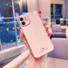 Para funda de teléfono móvil Apple 14Pro borde recto galvanizado iPhone13 lente todo incluido 12 silicona 15 cubierta protectora 16p