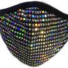 Máscara de Strass Estilo Celebridade da Internet Gao Yan Valor Frito Punk de Rua Rebite Moda Protetor Solar Brilho Diamante para Mulheres