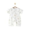 Mameluco de manga corta para bebé Verano Delgado Neonato Malla Transpirable Ropa de Algodón Puro Ropa de Escalada Protectora para Barriga del Bebé Pijama
