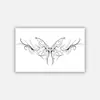 Tatuaje Temporal Popular Transfronterizo de Jugo de Hierbas Personalizado Minimalista Estilo Ins Mariposa Espina Sucubo Cintura y Abdomen Etiqueta