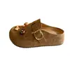 Zapatos de Mujer Bonitos Estilo Birkenstock con Suela Gruesa para Aumentar la Altura 2026 Nuevos Mocasines Cerrados de Primavera para Uso en Exteriores