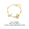 Estilo Tienda de Oro Nuevo Estilo Chino Antiguo Chapado en Oro Diamante Incrustado Ruyi Calabaza Pulsera, Exquisita Joyería de Fortuna y Prosperidad, Regalo para Novia