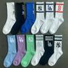 Calcetines de Moda para Hombre y Mujer Four Seasons Calcetines Deportivos de Tubo Largo para Pareja Calcetines con Letra NY Shlet Calcetines de Estudiante a la Moda Estilo Coreano
