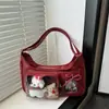 Bolsa de Mão Estilo Coreano Moda Simples Bolsa de Mão Feminina Verão 2025 Novo Estilo Bolsa de Ombro Bolsa Transversal com Múltiplos Bolsos