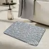 Alfombra de Piso de Terciopelo Coral Pebble, Color Sólido, Fácil de Cuidar, Alfombra de Piso para Baño, Fuerte Absorción de Agua, Alfombra Antideslizante, Exclusivamente para Ventas Transfronterizas