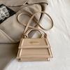 Bolso de Hombro Casual Urbano de Color Sólido 2024 Otoño Nuevo Bolso de Mano Casual Nuevo a la Moda Simple Bandolera Pequeño Bolso Cuadrado