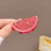 Pinzas creativas y frescas de frutas para el cabello para mujer, pasadores con vibra veraniega, pinzas laterales dulces para flequillo, pinzas de pico de pato divertidas y lindas