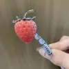 Lindos Pasadores de Fresa para Niñas, Dulces Accesorios para el Cabello con Forma de Fruta, Pinzas de Dibujos Animados de Alta Gama, Pinzas para el Flequillo, Adornos para el Cabello