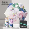Paraguas grande plegable de 16 varillas para mujer, resistente al viento, doble uso para sol y lluvia, protección UV, ligero