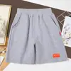 Pronto para Exportação Transfronteiriça Shorts de Algodão Puro para Meninos Verão Finos Calças de Cinco Quartos Infantis Roupas Esportivas Infantis Calças Infantis Médias e Grandes