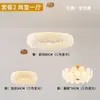 Lustre de Sala de Estar Francês Transfronteiriço, Lâmpada Simples e Elegante para Sala de Jantar Quarto Principal, Lâmpada Estilo Creme, Lâmpada de Folha de Ginkgo