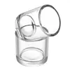 Precio de fábrica Taza de vidrio transparente para velas 8090 Taza de vidrio vacía Portavelas transparente Adorno de taza para velas Elegante taza para aromaterapia