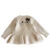 [Doce Xiaosi] Roupa Infantil Meninas Doce Gato Kt Cardigã de Tricô Outono Novo Estilo Top Estilo Menininha para Crianças