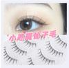 Pestañas Postizas Barbie de Segmento Completo Injertadas de Estilo Natural de Tallo Fino Transparente de Hada Diablito Gruesas Estilo Cómico Artificial
