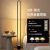 Luminária de Piso Minimalista Canto Simples Luxo Leve Quarto Mesa de Cabeceira Proteção para os Olhos LED Criativa Controle Remoto Controlado por Voz Luz Ambiente
