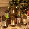 Caixa de presente de Natal Papai Noel Floco de neve Atmosfera Luzes noturnas Véspera de Natal Iluminação Presentes Cena de Natal Decoração