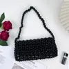 Bolso de Hombro Minimalista de Alta Gama Vintage Verano 2026 Nuevo Hecho a Mano con Cuentas Bolso para Teléfono Tejido de Acrílico