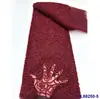 Tecido de Malha para Bordado de Plantas com Posicionamento de Precisão em Formato de Rosa Tecido de Renda com Lantejoulas para Noivas