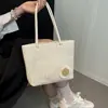 Nova Bolsa Tote Retrô Transfronteiriça de Ombro Único Grande Capacidade Bolsa de Palha Bolsa de Ombro Bolsa de Viagem Praia Feminina