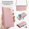 Adecuado para iPhone 18 Pro Max, funda de billetera con cremallera de dos tonos con patrón de lichi, funda de teléfono a prueba de golpes para iPhone 18