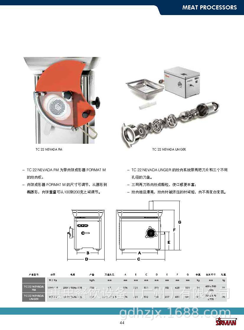 TC22-NEVADA FM+UNGER规格表+2019
