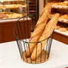 Cesta de Ferro à Prova de Ferrugem Cesta para Baguete Loja de Bolos Cesta de Rattan Estilo Europeu Cesta para Assar Cesta para Baguete