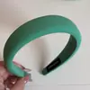 Diadema Verde Primavera con Acabado de Alta Gama, Versátil para Salir, Diadema de Esponja, Pinza para el Cabello, Accesorio para el Cabello, Estilo Nuevo