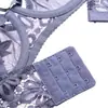 Liquidación Especial Más Vendido Marca de Moda de Comercio Exterior Europeo y Americano Sexy con Apliques Espalda Hermosa Ultra Delgado Encaje Conjunto de Sujetador Cintura Alta