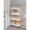 Prateleira de armazenamento ultrafina para trás da porta, banheiro, multicamada, de piso, carrinho pequeno móvel, prateleiras de armazenamento para vãos extremamente estreitos do banheiro
