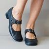 Primavera Novo Estilo Europeu e Americano Salto Baixo 40-43 Tira com Fivela Scarpins X25090012