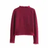 Para Comércio Exterior Transfronteiriço Europeu e Americano Roupas Femininas, Popular no Aliexpress, Outono Vintage Versátil Casaco Curto de Tweed com Franjas