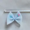 Lazo de Malla de Tela, Doble Lazo de Corazón Melocotón, Accesorios de Joyería de Hielo y Nieve Soñadores Productos Semi-Terminados