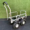 Carro de Aluminio de Cuatro Ruedas con Marco Envolvente, Carrito de Cuatro Ruedas, Herramientas de Ferretería, Carrito Plano, Carrito de Herramientas