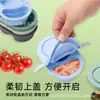 Caja de Condimentos de Doble Compartimento Transfronteriza, Contenedor Portátil para Snacks y Salsas, Caja Sellada para Almacenamiento y Conservación de Snacks, Contenedor de Silicona de Grado Alimenticio para Salsas para Dipear