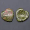 Piedra de masaje con forma de corazón de ágata de cristal natural transfronteriza de 30 mm, piedra con forma de corazón para aliviar la preocupación, piedra de masaje para el pulgar con forma de corazón al por mayor