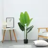Árvore de simulação planta bonsai planta em vaso shopping center escritório sala de estar decoração flor flor artificial planta verde banana de viajante atacado