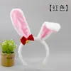 Acessórios de Cabelo de Coelho de Pelúcia Fofo Japonês Headwear para Menina Comic-Con Festa Brincando Faixa de Cabeça com Orelhas de Coelho Simulação