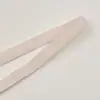 Correa plana de cuadrícula cuadrada de 1 cm de colores en stock, correa de hombro de felpa antideslizante de un solo lado, banda elástica de poliéster cepillado para ropa interior