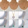 Europa y Estados Unidos superventas simple fresco amor micro-incrustado circón collar nicho todo-combinable colgante en forma de corazón cadena clavícula mujeres